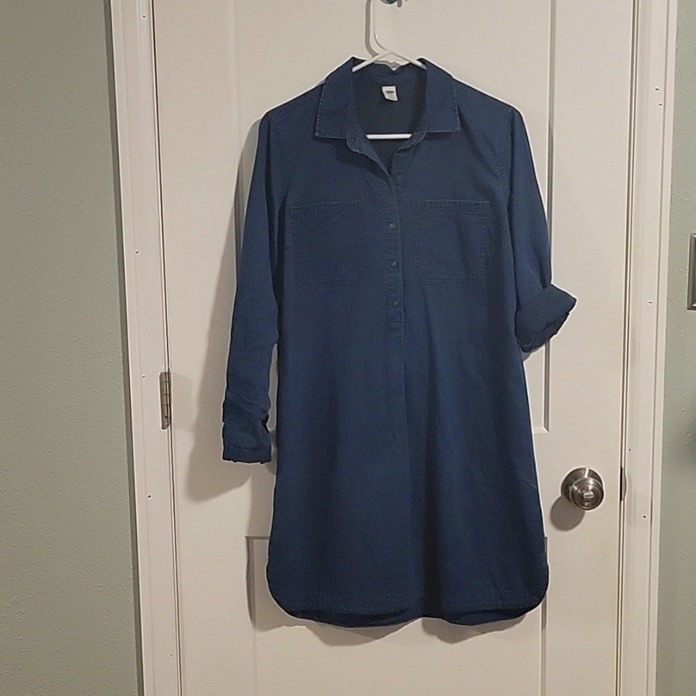 Old Navy Denim Shirt Dress size medium